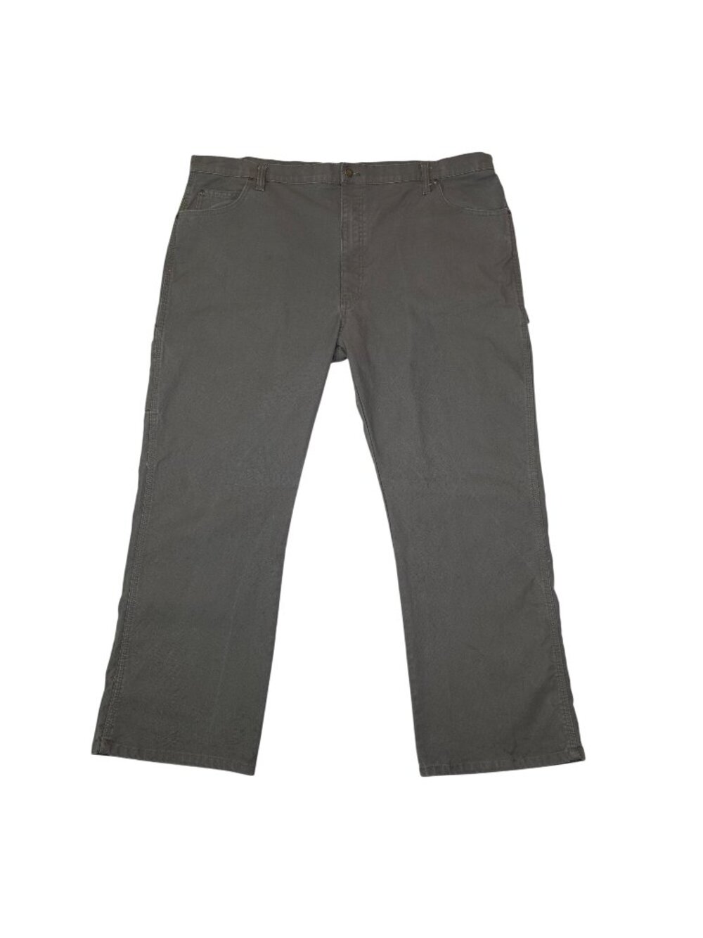 Dickies Carpenter Work Pants 44x30 Olive Green Canvas Relaxed Fit Utility